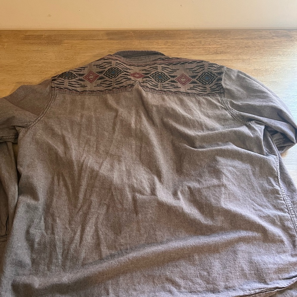 Moonshine Spirit Shirt Adult XXL Brown Black Western Print Mens - Picture 4 of 4